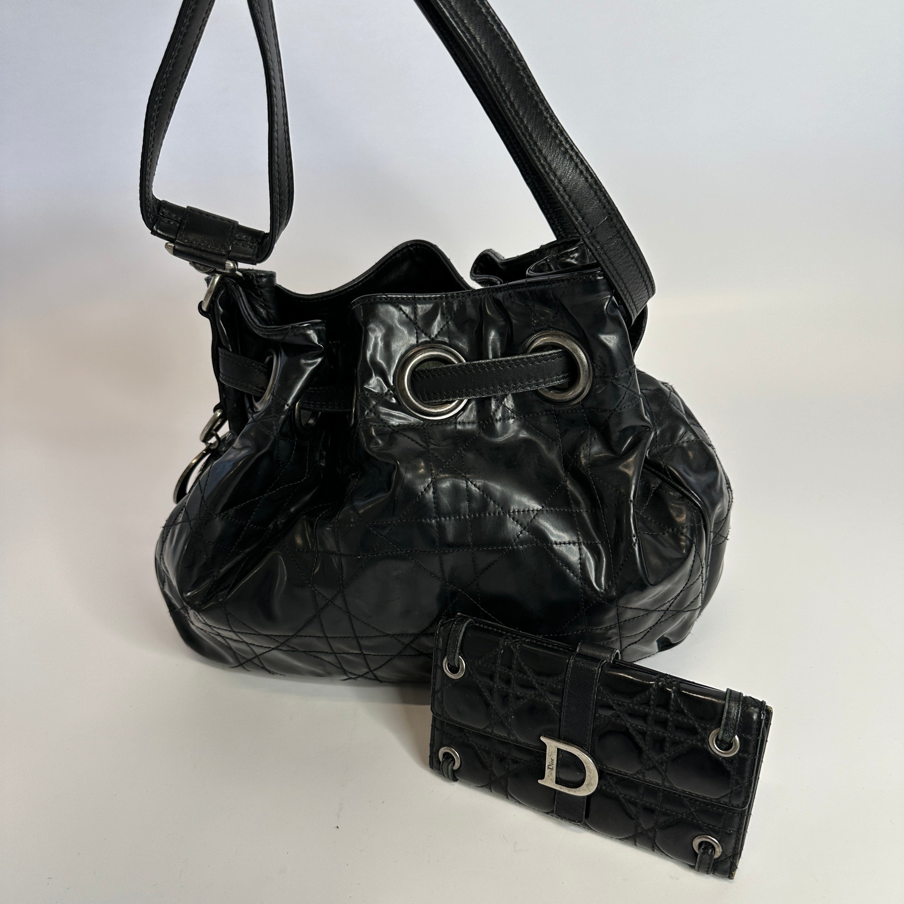 Dior black cannage online bag