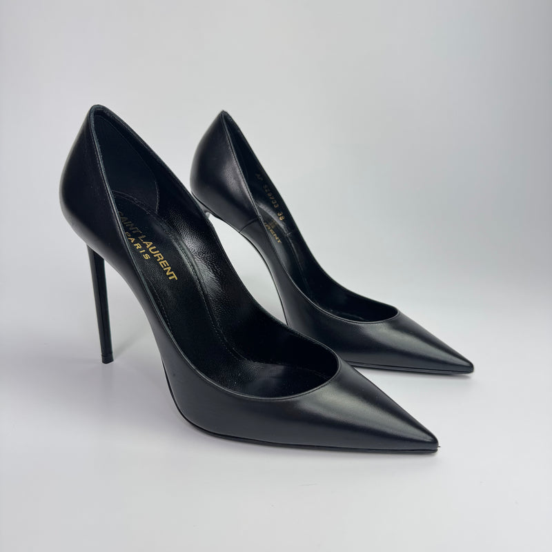 Saint Laurent Black Zoe 105 Heels (Size 38/UK 5)