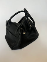 Hermès Lindy 34 Bag In Black Clemence Leather PHW