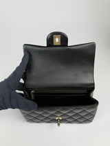 Chanel Top Handle Mini Rectangle In Black Lambskin GHW