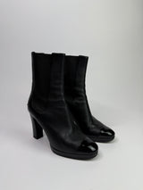 Chanel CC Ankle Boots (Size 39/UK6)