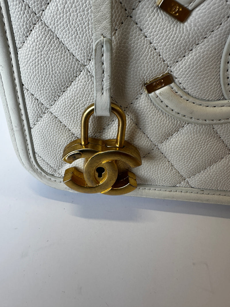 Chanel CC Filigree Vanity Case