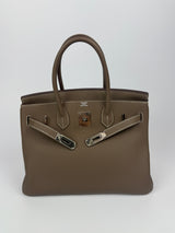 Hermès Birkin 30 In Etoupe Togo Leather PHW