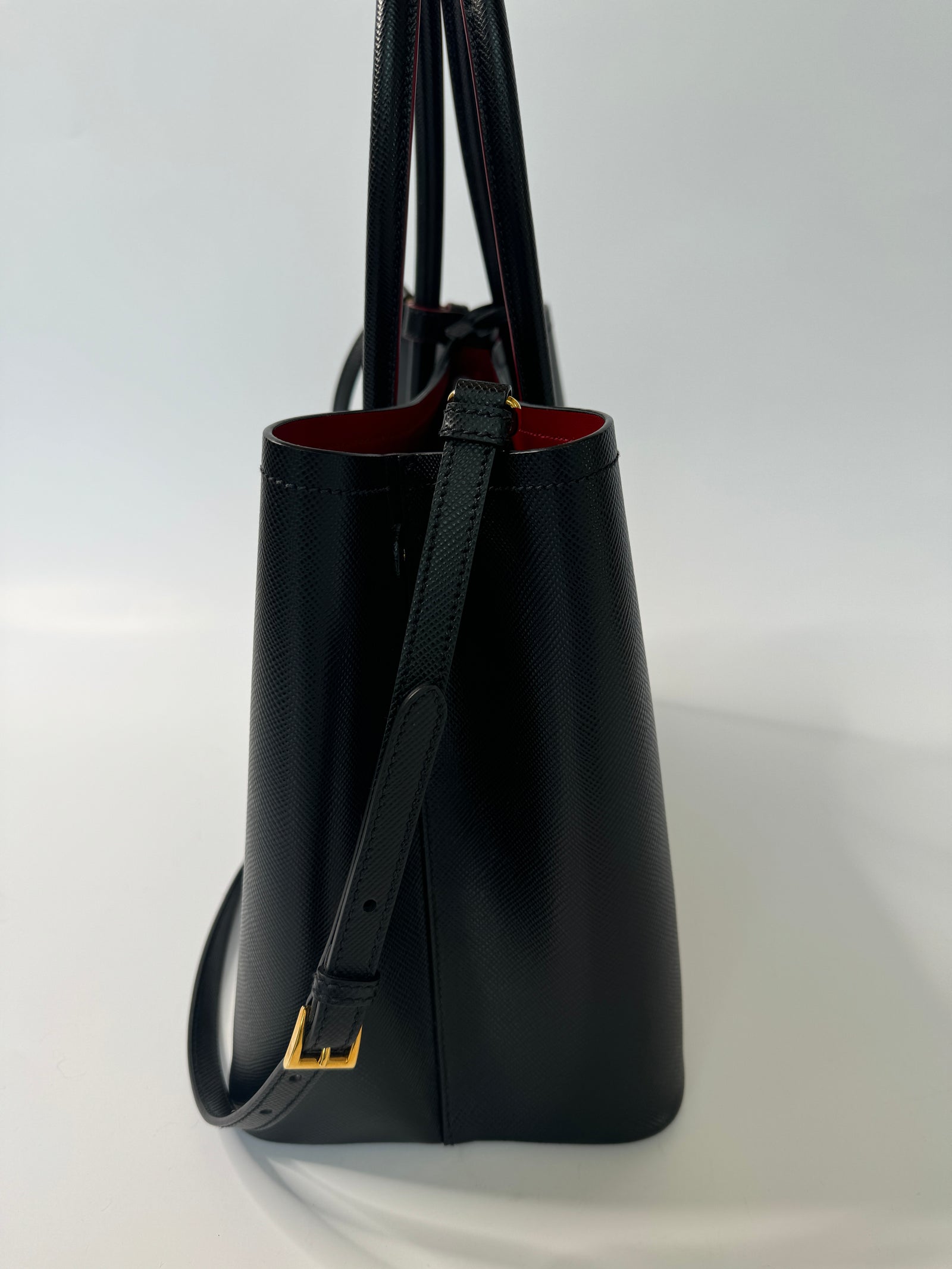 Prada Saffiano Cuir Double Tote Bag