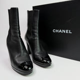 Chanel CC Ankle Boots (Size 39/UK6)