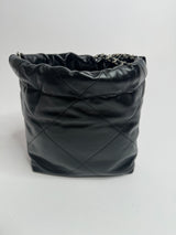 Chanel 22 Mini Bag Black Lambskin SHW