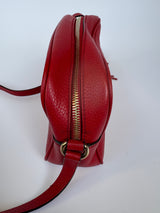 Gucci Red Soho Disco Leather Crossbody Bag