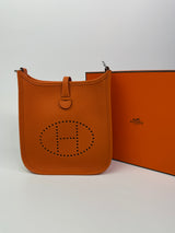 Hermès Evelyne TPM In Orange Clemence PHW