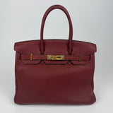 Hermès Birkin 30 In Rouge H Clemence Leather GHW