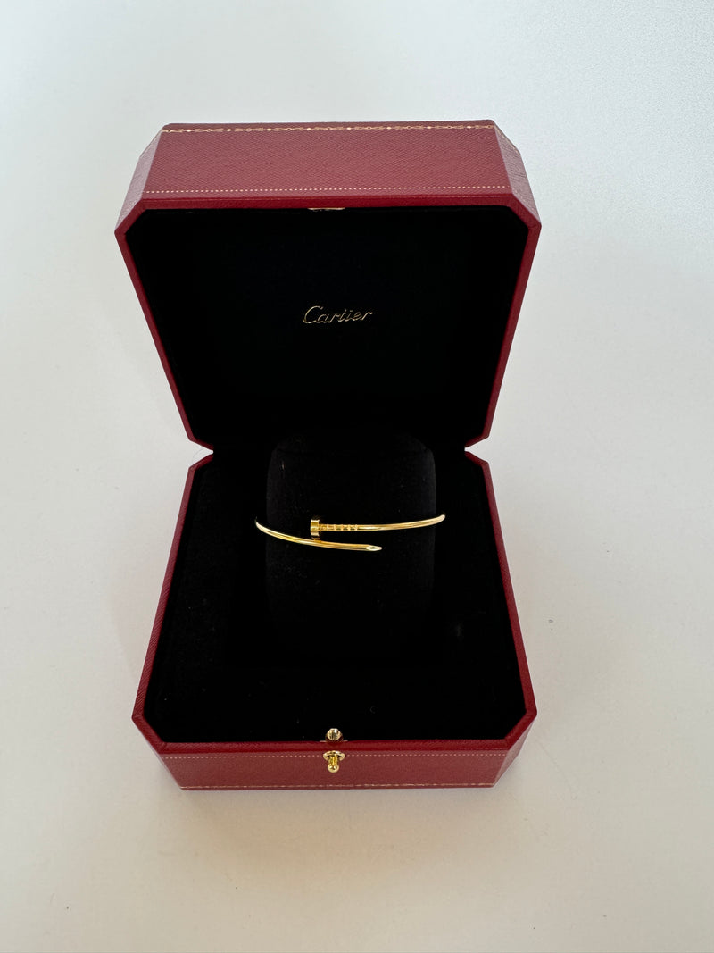 cartier just un clou bangle size 18