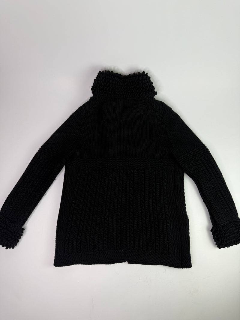 Chanel Black Cashmere Cardigan  (Size 40/UK12)