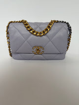 Chanel 19 Small In Lilac Lambskin Leather