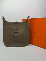 Hermès Evelyne 29 In Etoupe Clemence Leather PHW