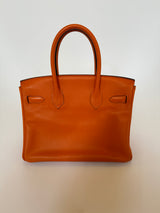 Hermès Birkin 30 In Orange Swift Leather PHW