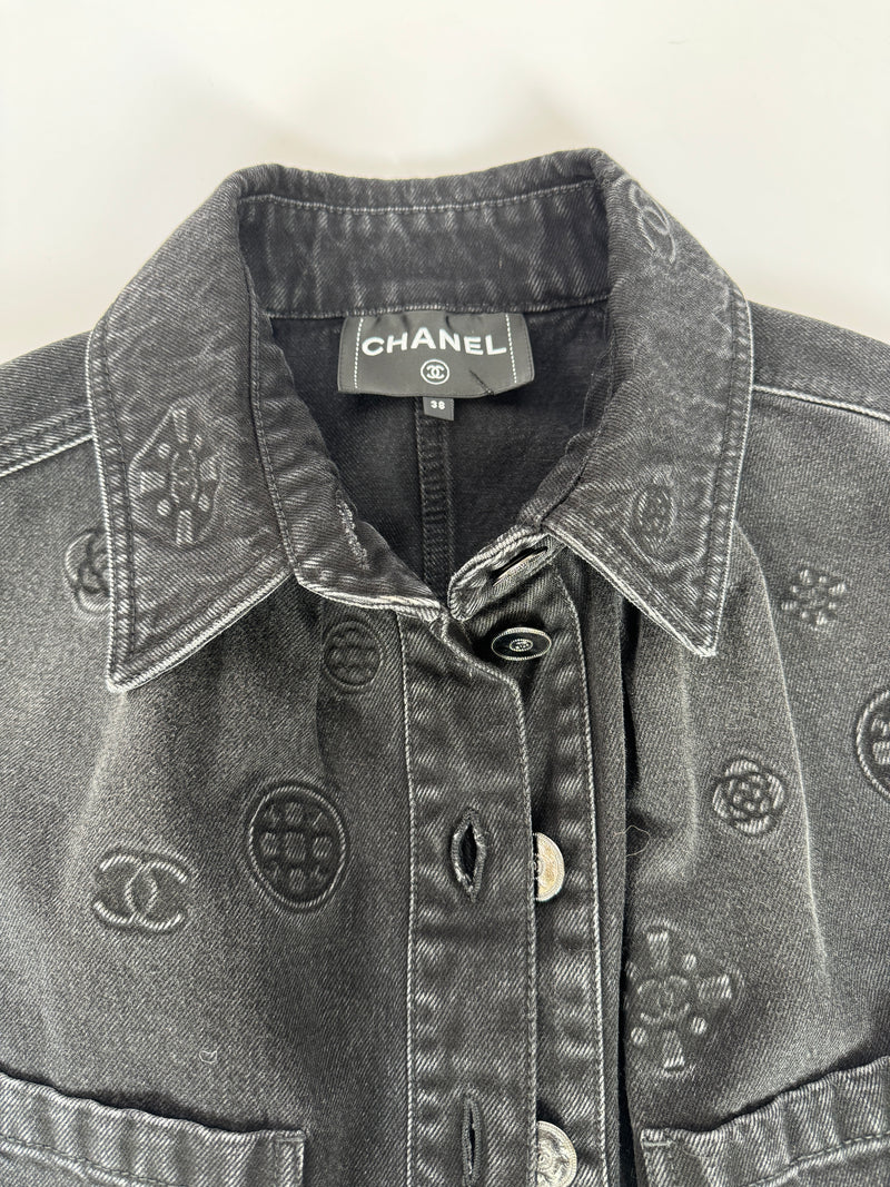 Chanel 21P Denim Jacket (Size 38/UK10)