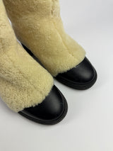 Chanel Mouton Shearling Boots (Size 38.5 /UK5.5)