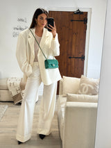 Chanel Mini Rectangle Flap Bag In Green Lambskin PGHW