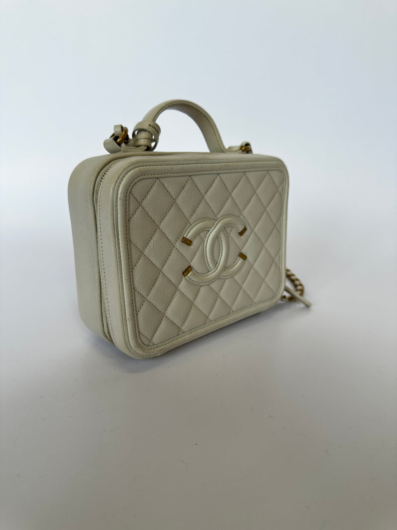 Chanel CC Filigree Vanity Case