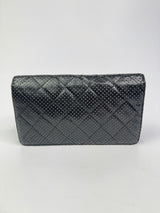 Chanel Wallet On Chain In Black Perforated Lambskin SHW