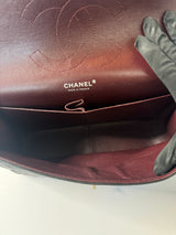 Chanel Black Lambskin Jumbo Classic Double Flap SHW