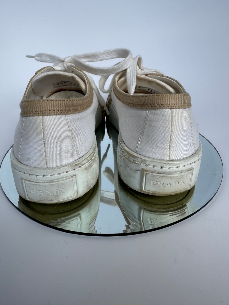 Prada Wheel gabardine Sneakers (Size 38.5 / UK5.5)