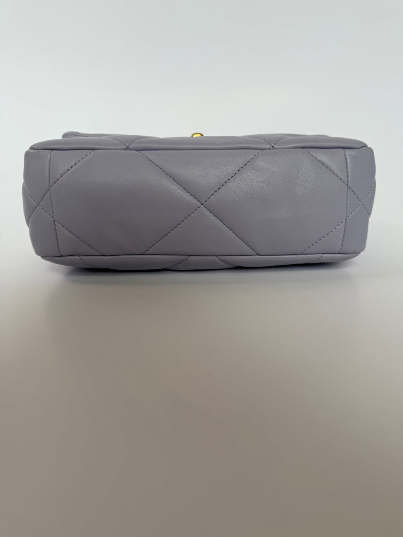 Chanel 19 Small In Lilac Lambskin Leather