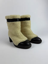 Chanel Mouton Shearling Boots (Size 38.5 /UK5.5)