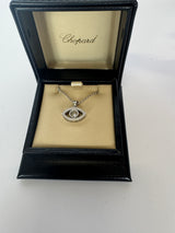 Chopard 18k White Gold Good Luck Pendant Necklace