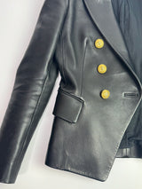 Balmain Leather Blazer (Size FR38/UK10)