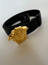 Versace La Medusa Leather Belt  (Size 95/38)