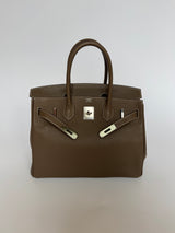 Hermès Birkin 30 In Etoupe Clemence PHW