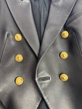 Balmain Leather Blazer (Size FR38/UK10)