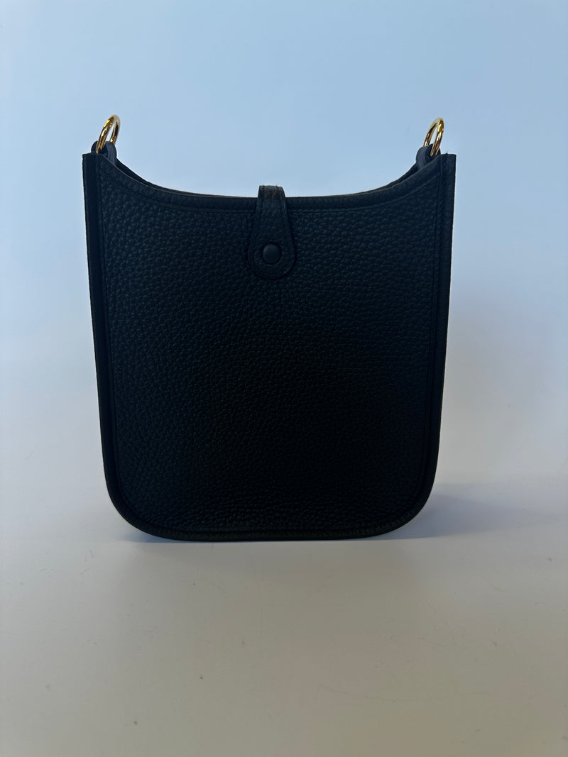 Hermès Evelyne TPM Black Clemence GHW