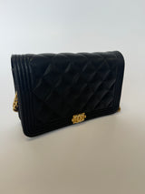 Chanel Boy Wallet On Chain In Black Caviar GHW