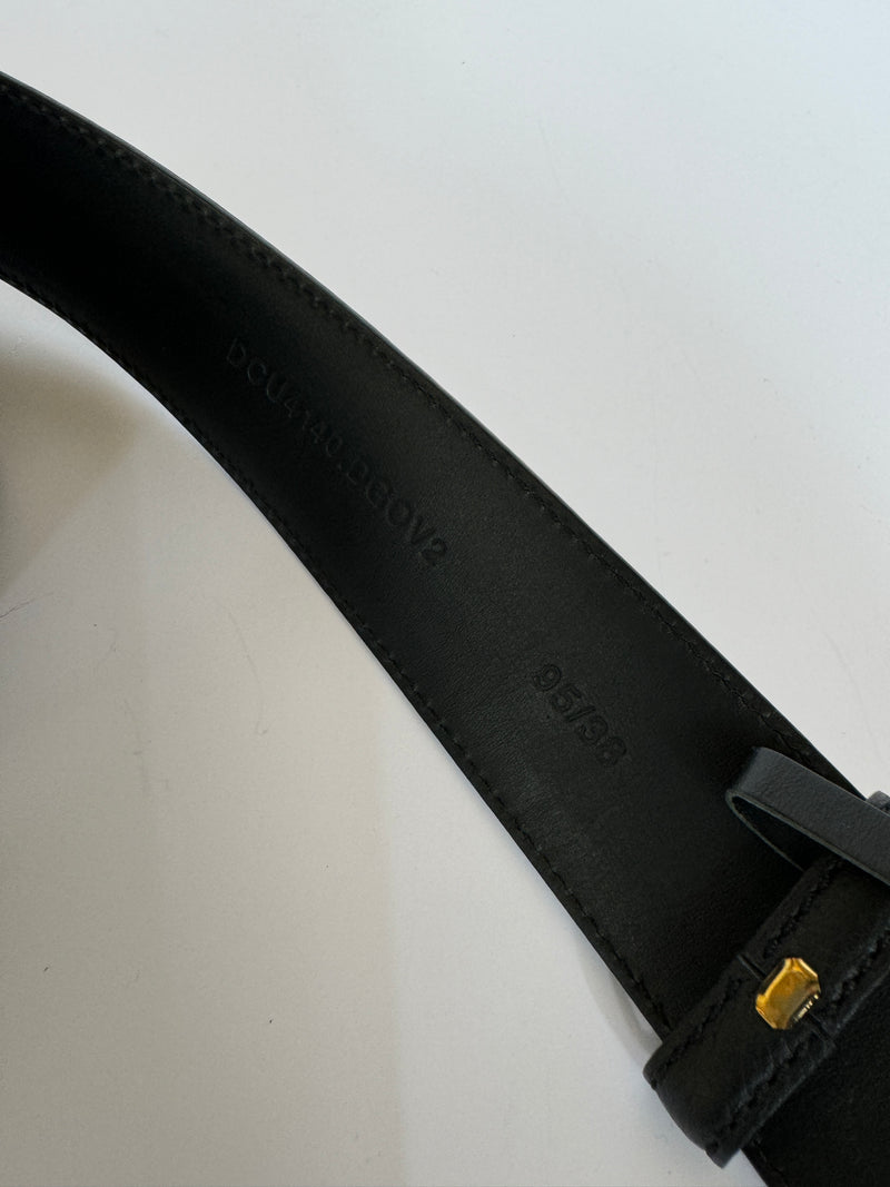 Versace La Medusa Leather Belt  (Size 95/38)