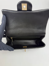 Chanel Top Handle Mini Rectangle In Black Lambskin GHW