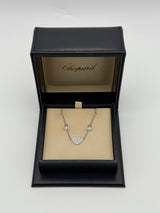 Chopard Happy Hearts 18kt white Gold Diamond Necklace