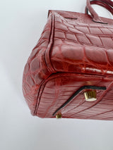 Hermès Birkin 35 Rouge H Niloticus Crocodile GHW