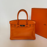 Hermès Birkin 30 In Orange Swift Leather PHW