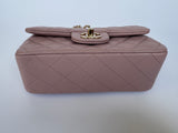 Chanel Mini Rectangular Top Handle Rose Lambskin GHW