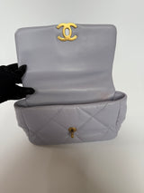 Chanel 19 Small In Lilac Lambskin Leather