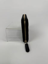 Chanel Wallet In Black Lambskin Chevron