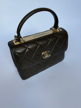 Chanel Trendy Small  In Khaki Lambskin Leather GHW