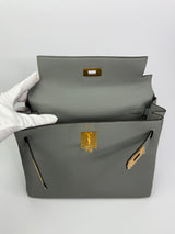 Hermès Kelly 28 In Gris Mouette Togo Leather GHW