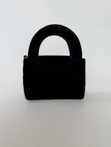 Chanel Micro Kelly Bag In Black Velvet GHW