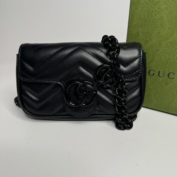 Gucci Marmont Matelassé Leather Belt Bag