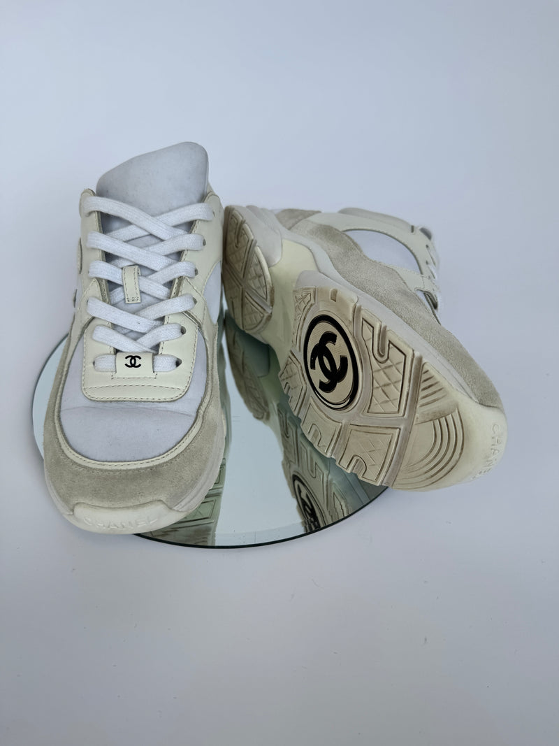 Chanel CC Logo Sneakers(Size 37.5/UK 4.5)