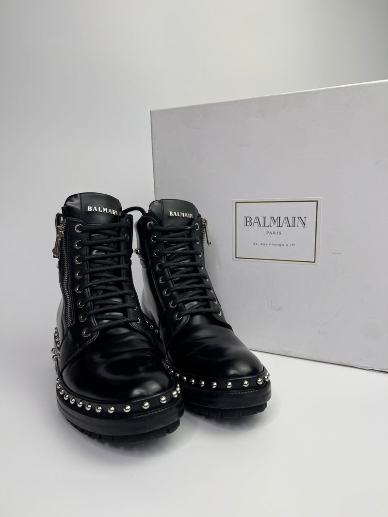 Balmain Studded Ranger Army Boots (Size 38.5/UK5.5)