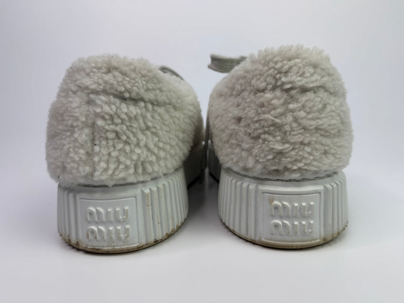 Miu Miu Shearling Sneakers (Size 39.5/UK6.5)