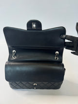 Chanel Black Lambskin Jumbo Classic Double Flap SHW